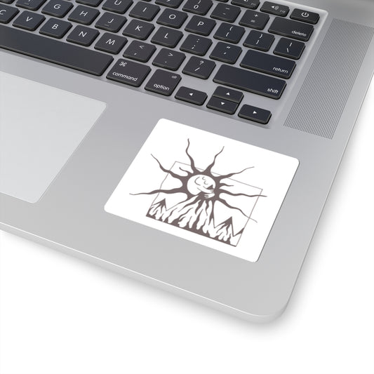 Bohemian Sun and Mountain Sticker - Kiss-Cut Stickers